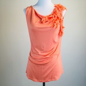 Anne Klein Orange Tank Top Size Medium
